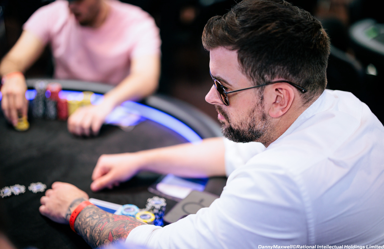 Will Alexander, founder of MYPKRPRO, at a live poker table